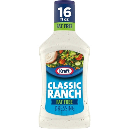 Kraft Fat Free Ranch Dressing Bottle, 6 x 16 fl oz Case - DOT product image 3