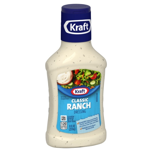 Kraft Classic Ranch Dressing Bottle, 9 x 8 fl oz Case - DOT product image 4