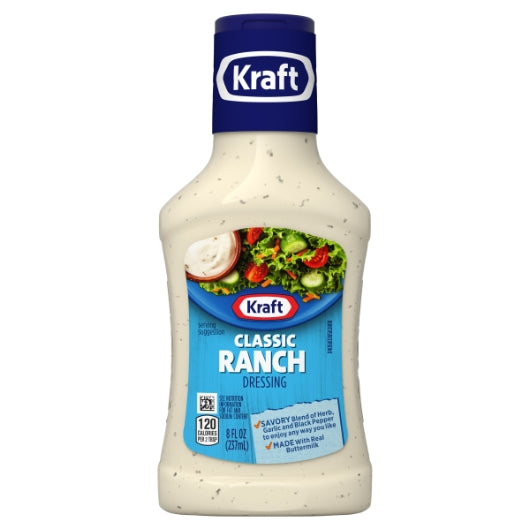 Kraft Classic Ranch Dressing Bottle, 9 x 8 fl oz Case - DOT product image 2