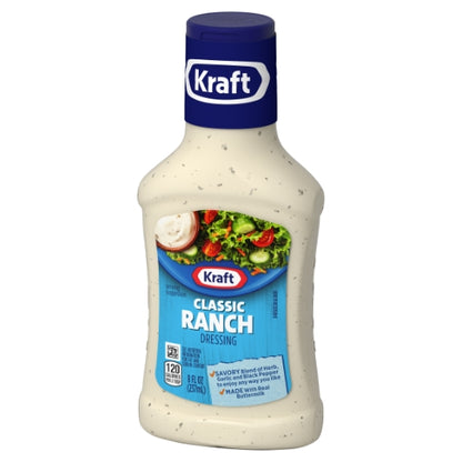 Kraft Classic Ranch Dressing Bottle, 9 x 8 fl oz Case - DOT product image 5