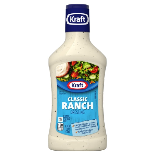 Kraft Ranch Dressing Bottle, 6 x 16 fl oz Case - DOT product image 2