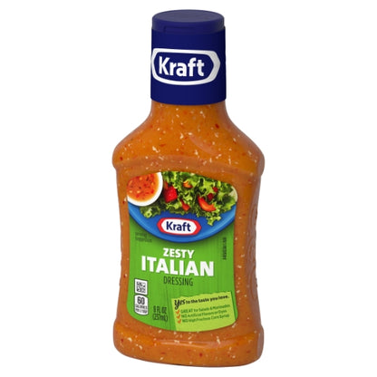 Kraft Italian 8 Fluid Ounce Dressing Bottle, 9 x 8 fl oz Case - DOT product image 5