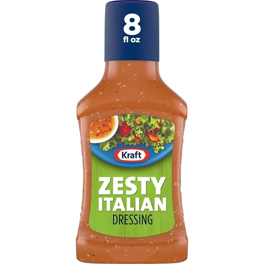 Kraft Italian 8 Fluid Ounce Dressing Bottle, 9 x 8 fl oz Case - DOT product image 3