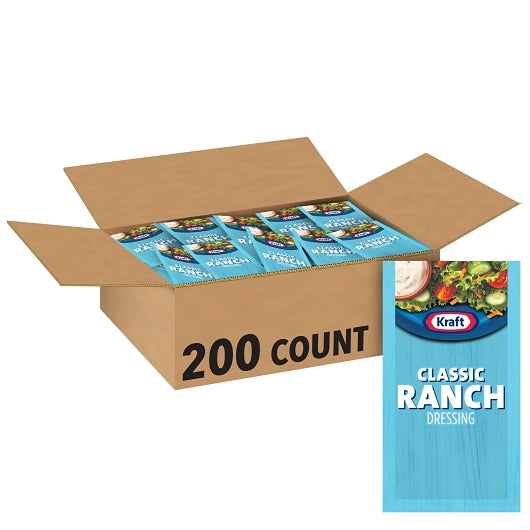 Dressing Kraft Ranch Creamy Pouch 200 Case 7/16 Ounce - DOT product image 1