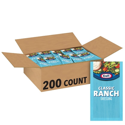 Dressing Kraft Ranch Creamy Pouch 200 Case 7/16 Ounce - DOT product image 1
