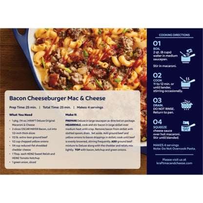 Kraft Entree Deluxe Macaroni & Cheese Dinner, 24 x 397 GR Case - DOT product image 7
