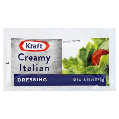 Band-AID First Aid Creamy Italian Dressing Single Serve, 200 x 0.44 oz Case - Condiments & Sauces