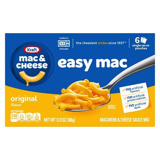 Kraft Easy Macaroni & Cheese Single Serve, 8 x 366 GR Case - DOT product image 2