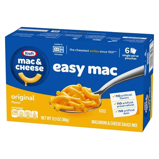 Kraft Easy Macaroni & Cheese Single Serve, 8 x 366 GR Case - DOT product image 5
