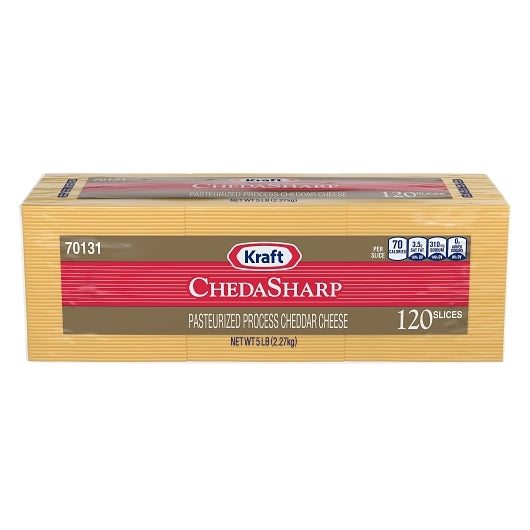 Kraft Regular Sharp Cheddar Cheese, 4 x 2.27 KG Case - Cheese & Dairy