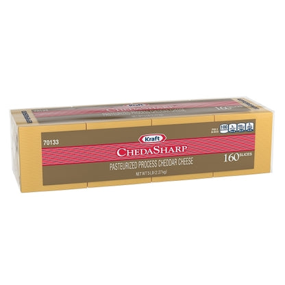 Kraft Sharp Cheddar Cheese Slices, 4 x 2.27 KG Case - DOT product image 4