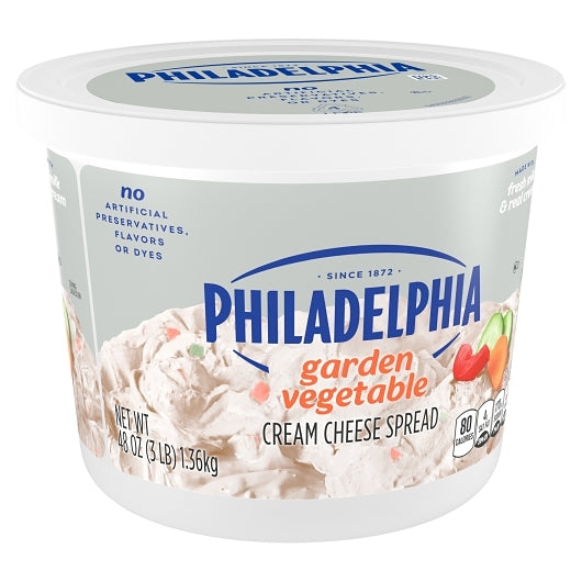 Kraft Philly Garden Vegetables Cream Cheese, 6 x 3 lb Case - DOT product image 3