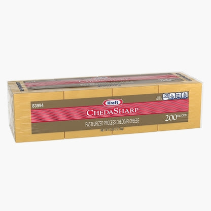 Kraft Chedasharp Cheese, 200 Slice Portion Pack, 4 x 2.27 KG Case - DOT product image 4