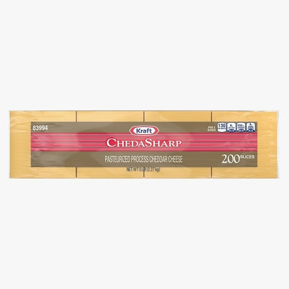 Kraft Chedasharp Cheese, 200 Slice Portion Pack, 4 x 2.27 KG Case - DOT product image 3