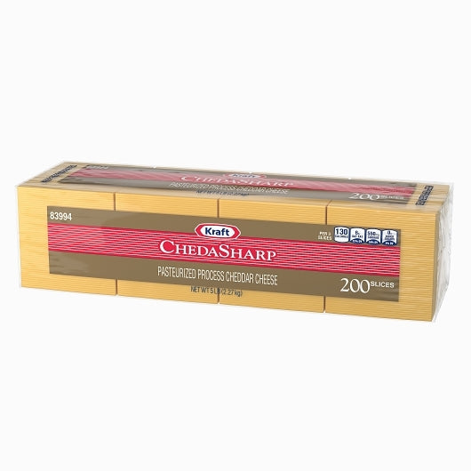 Kraft Chedasharp Cheese, 200 Slice Portion Pack, 4 x 2.27 KG Case - DOT product image 6