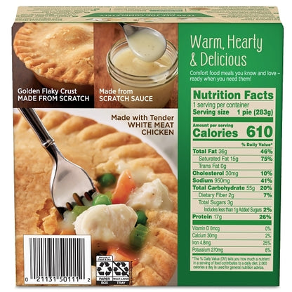 Conagra Marie Calendar Chicken Pot Pie, 12 x 10 oz Case - DOT product image 7