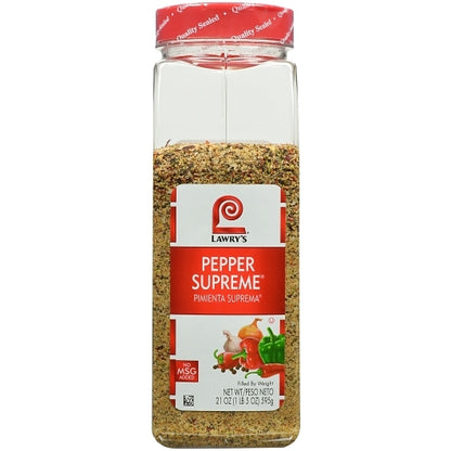 Lawry`s Pepper Supreme , 6 x 21 oz Case - Spices Seasonings
