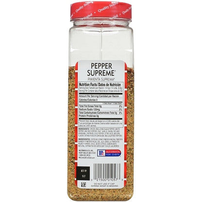 Lawry`s Pepper Supreme , 6 x 21 oz Case - DOT product image 6