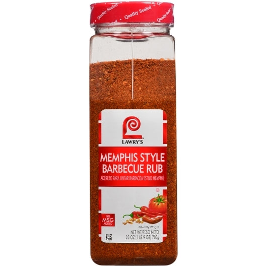 Lawrys Memphis Style Memphis Barbecue Rub, 6 x 25 oz Case - Spices Seasonings