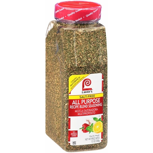 Lawrys Salt Free All Purpose Recipe Blend, 6 x 13 oz Case - DOT product image 5
