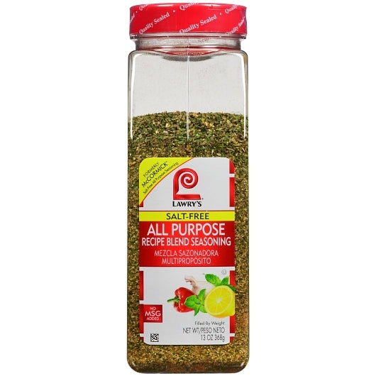 Lawrys Salt Free All Purpose Recipe Blend, 6 x 13 oz Case - DOT product image 2