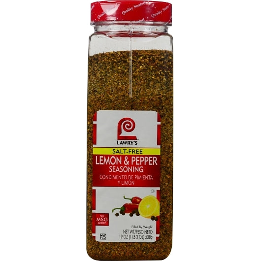 Lawry's Lemon & Pepper Seasoning, 6 x 19 oz Case - DOT product image 2