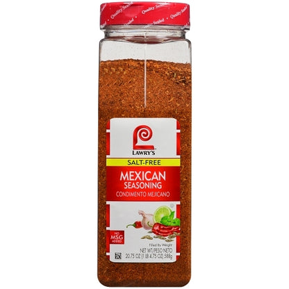 Lawrys Salt Free Mexican Seasoning, 6 x 20.75 oz Case - DOT product image 2