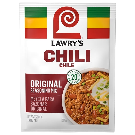 Lawry's Seasoning Mix Chili, 12 x 1.48 oz Case - Spices Seasonings