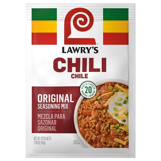 Lawry's Seasoning Mix Chili, 12 x 1.48 oz Case - DOT product image 6