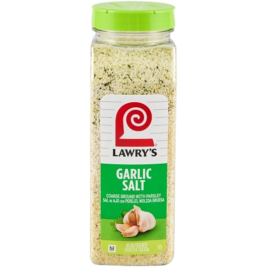 Lawry's Garlic Salt Seasoning, 15 x 33 oz Case - Spices Seasonings
