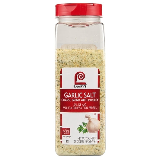 Lawrys Coarse Ground Garlic Salt With Parsley, 6 x 28 oz Case - DOT product image 4