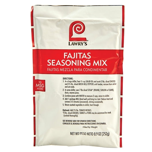 Lawrys Fajita Seasonings Fajitas Seasoning Mix, 6 x 8.9 oz Case - DOT product image 4