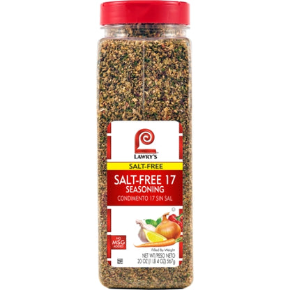 Lawrys Salt Free 17 Seasoning, 6 x 20 oz Case - DOT product image 4