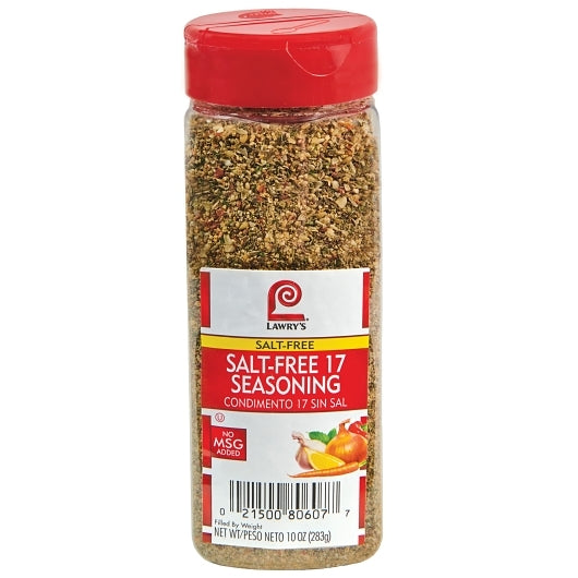Lawrys Salt Free 17 Seasoning, 6 x 10 oz Case - Spices Seasonings