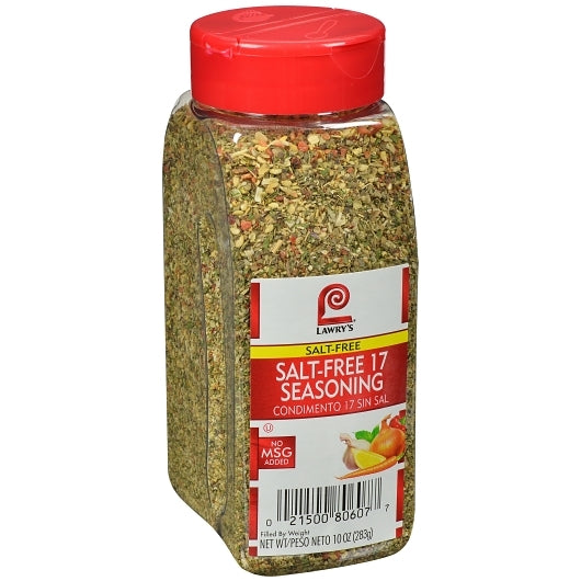 Lawrys Salt Free 17 Seasoning, 6 x 10 oz Case - DOT product image 8