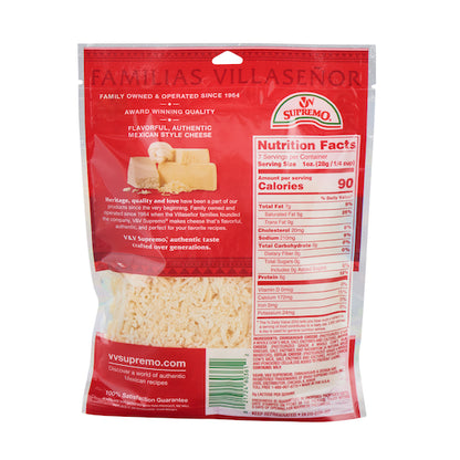V&V Supremo Mexican 3 Cheese Blend, 12 x 7.06 oz Case - DOT product image 8