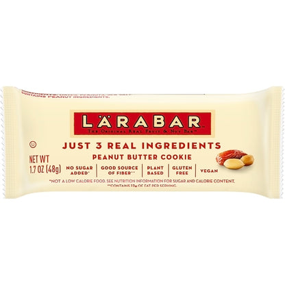 Larabar Gluten-Free Vegan Peanut Butter Cookie Bar, 4 x 16 x 1.7 oz Case - DOT product image 3