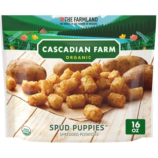 Cascadian Farm Organic Spud Puppies, 12 x 16 oz Case - Frozen Potatoes Sides