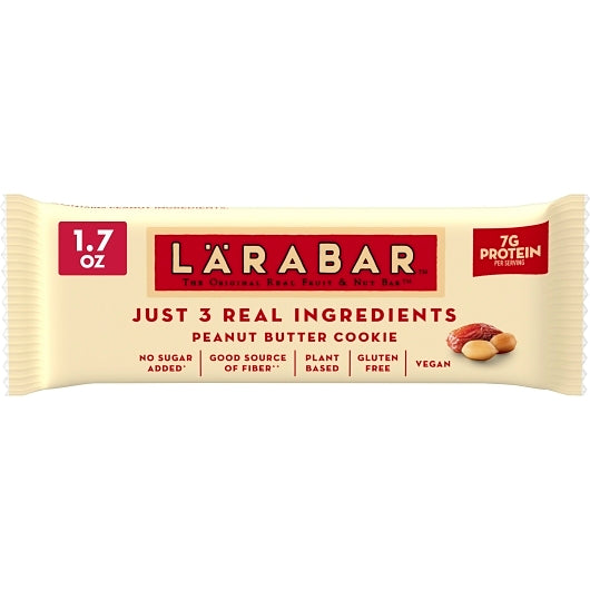 Larabar Gluten-Free Vegan Peanut Butter Cookie Bar, 4 x 16 x 1.7 oz Case - DOT product image 2