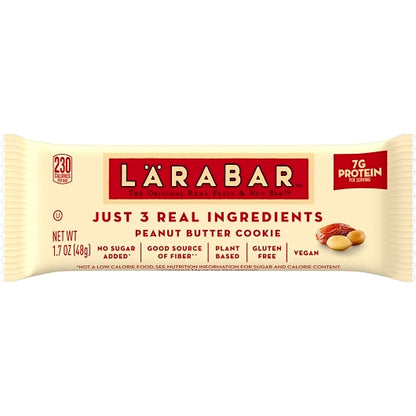 Larabar Gluten-Free Vegan Peanut Butter Cookie Bar, 4 x 16 x 1.7 oz Case - DOT product image 8