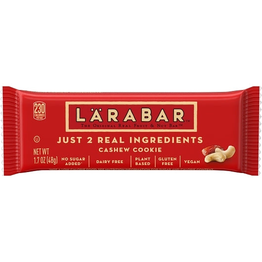 Larabar Gluten Free Vegan Dairy Free Cashew Cookie Wellness Bars, 4 x 16 x 1.7 oz Case - DOT product image 3