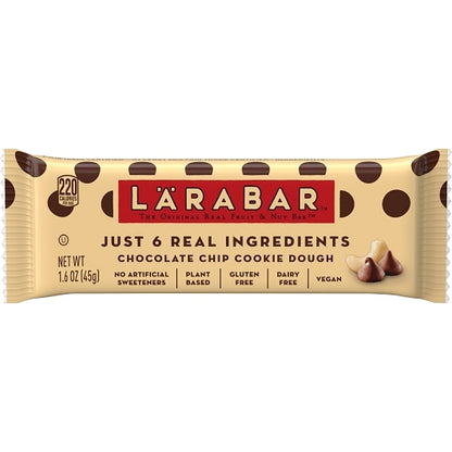 Larabar Gluten-Free Vegan Chocolate Chip Cookie Dough Bar, 4 x 16 x 1.6 oz Case - DOT product image 3