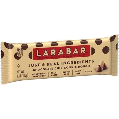 Larabar Gluten-Free Vegan Chocolate Chip Cookie Dough Bar, 4 x 16 x 1.6 oz Case - DOT product image 5