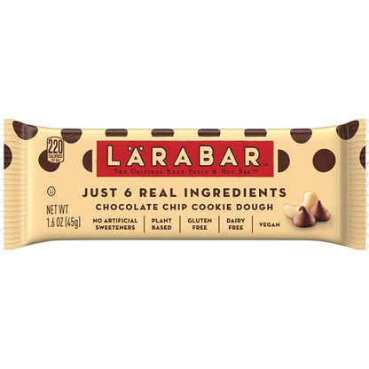 Larabar Gluten-Free Vegan Chocolate Chip Cookie Dough Bar, 4 x 16 x 1.6 oz Case - DOT product image 4