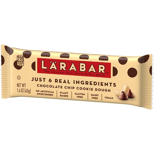 Larabar Gluten-Free Vegan Chocolate Chip Cookie Dough Bar, 4 x 16 x 1.6 oz Case - DOT product image 7