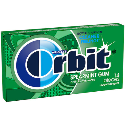 Orbit Spearmint Gum, 12 x 12 x 14 PC Case - Alternate product angle or state