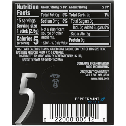 Five Cobalt Gum, 12 x 10 x 15 PC Case - Alternate product angle or state
