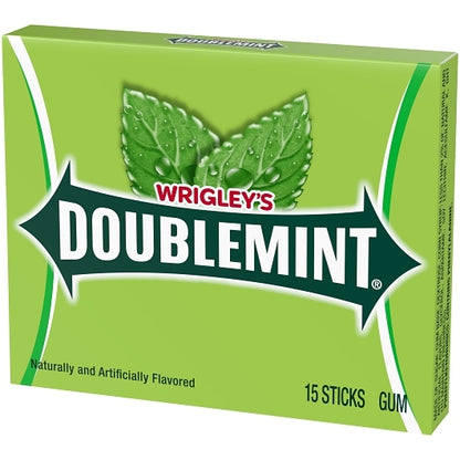 Doublemint Single Serve Gum, 12 x 10 x 15 PC Case - Alternate product angle or state