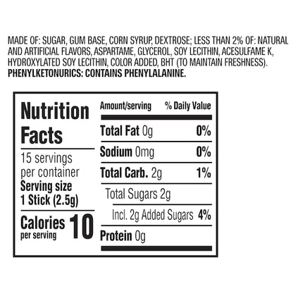 Juicy Fruit Single Serve Gum, 12 x 10 x 15 PC Case - DOT product image 5