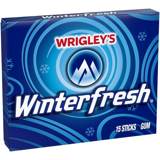 Winterfresh Single Serve Gum, 12 x 10 x 15 PC Case - Alternate product angle or state